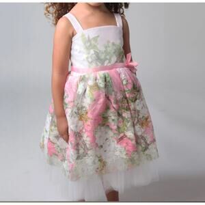 Halabaloo Pink Embroidered Dress Size 7